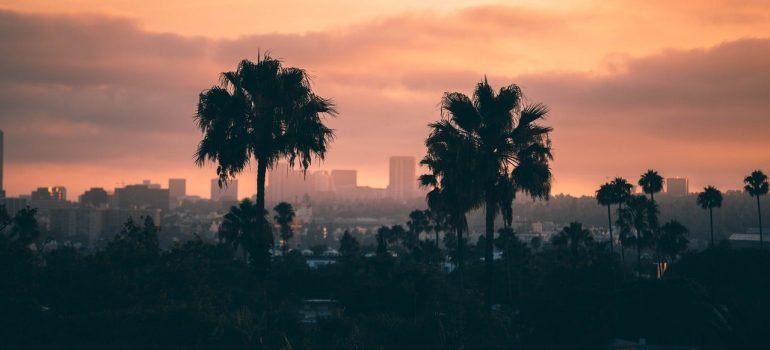 a panoramic view of the city of Los Angeles
