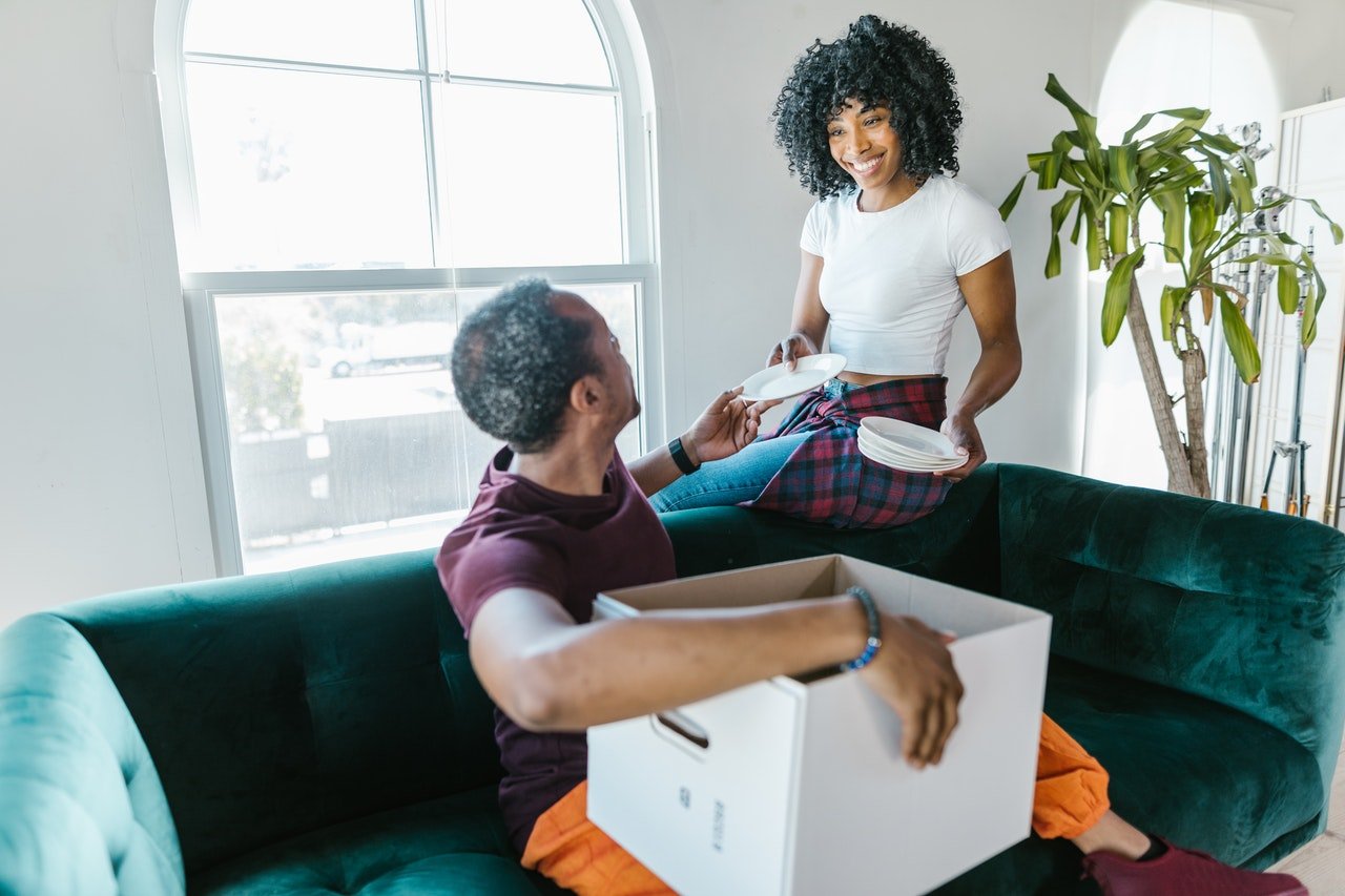 People packing for the move