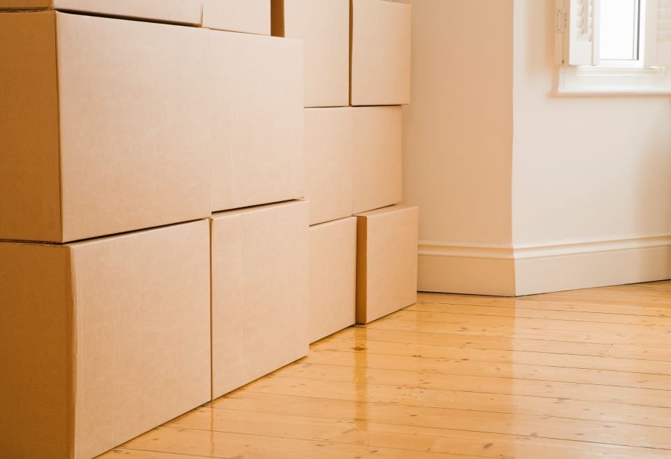 stacked cardboard boxes are useful if you are looking to save on packing supplies when moving to Las Vegas