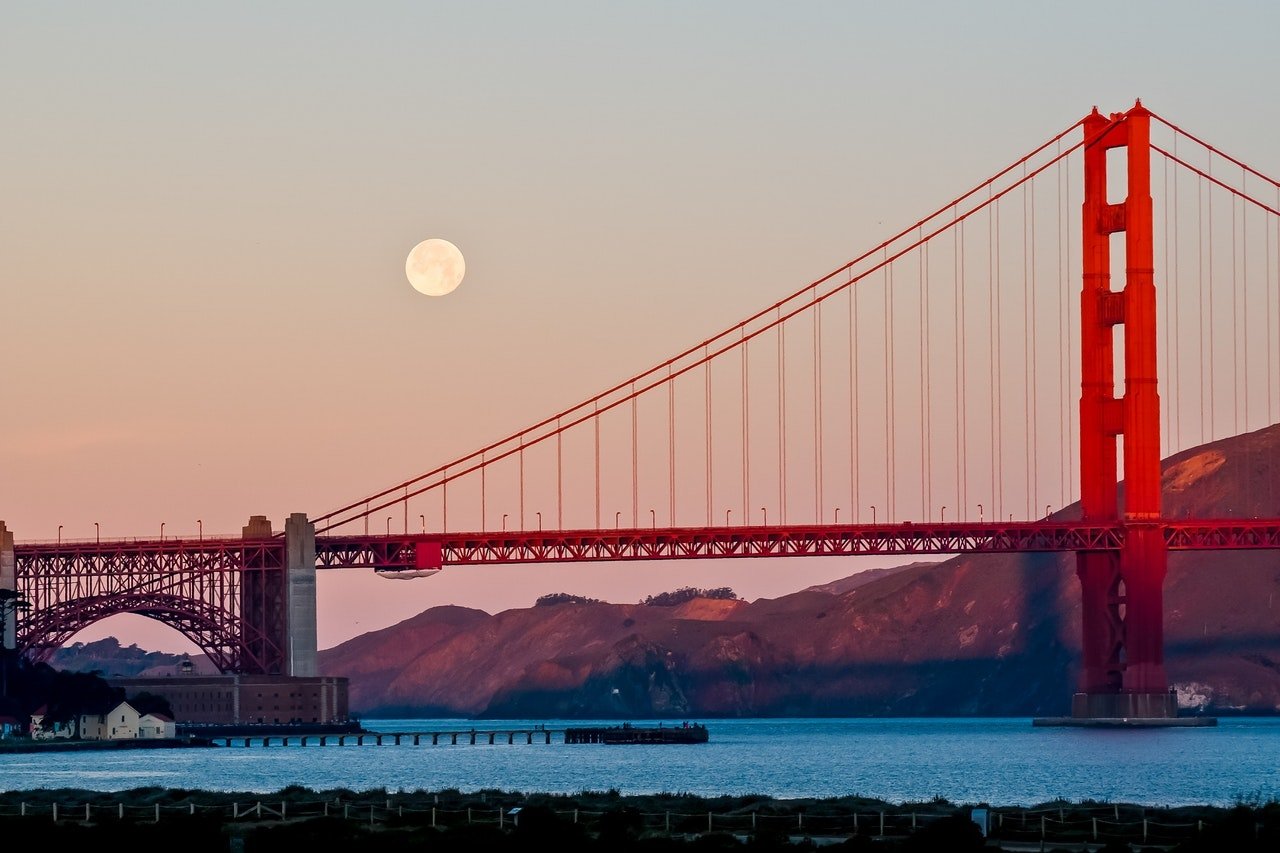 Golden Gate bridge in San Francisco
