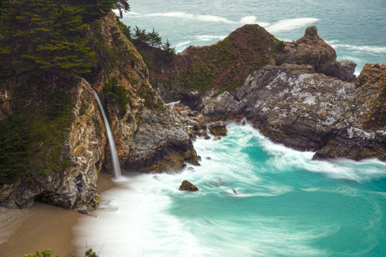 Mway falls are one of the natural attractions to explore after moving to California
