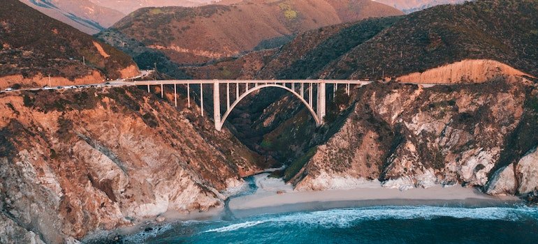 The Bixby Creek Bridge in Big Sur Coast California, USA.
