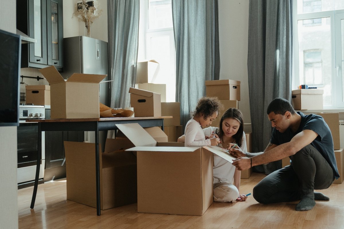 Moving and packing with a family