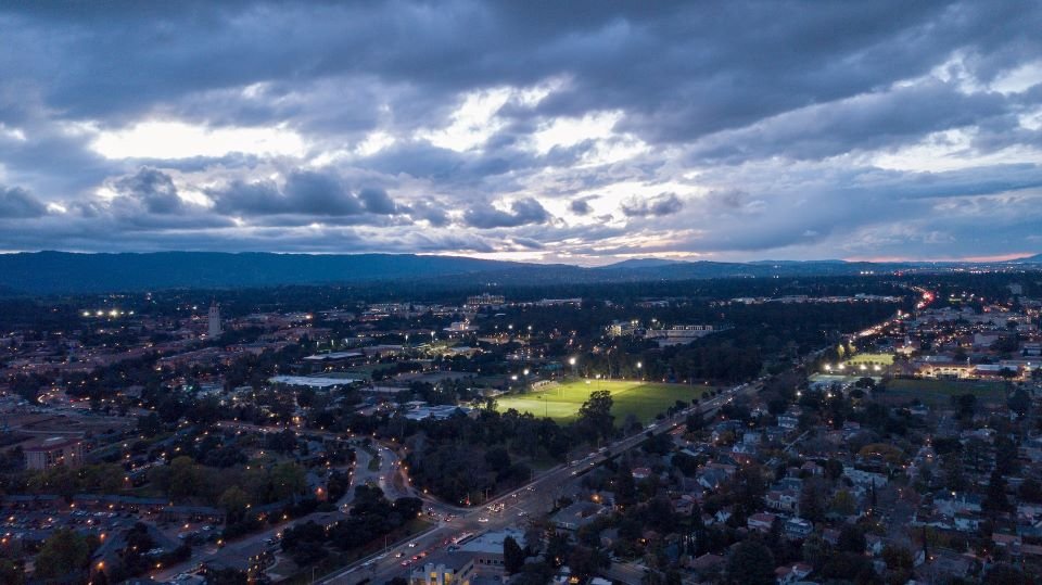 aerial view of Palo Alto