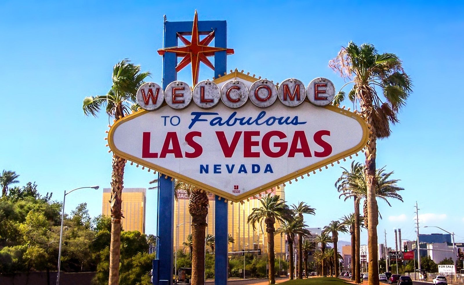 A sign saying "Las Vegas"
