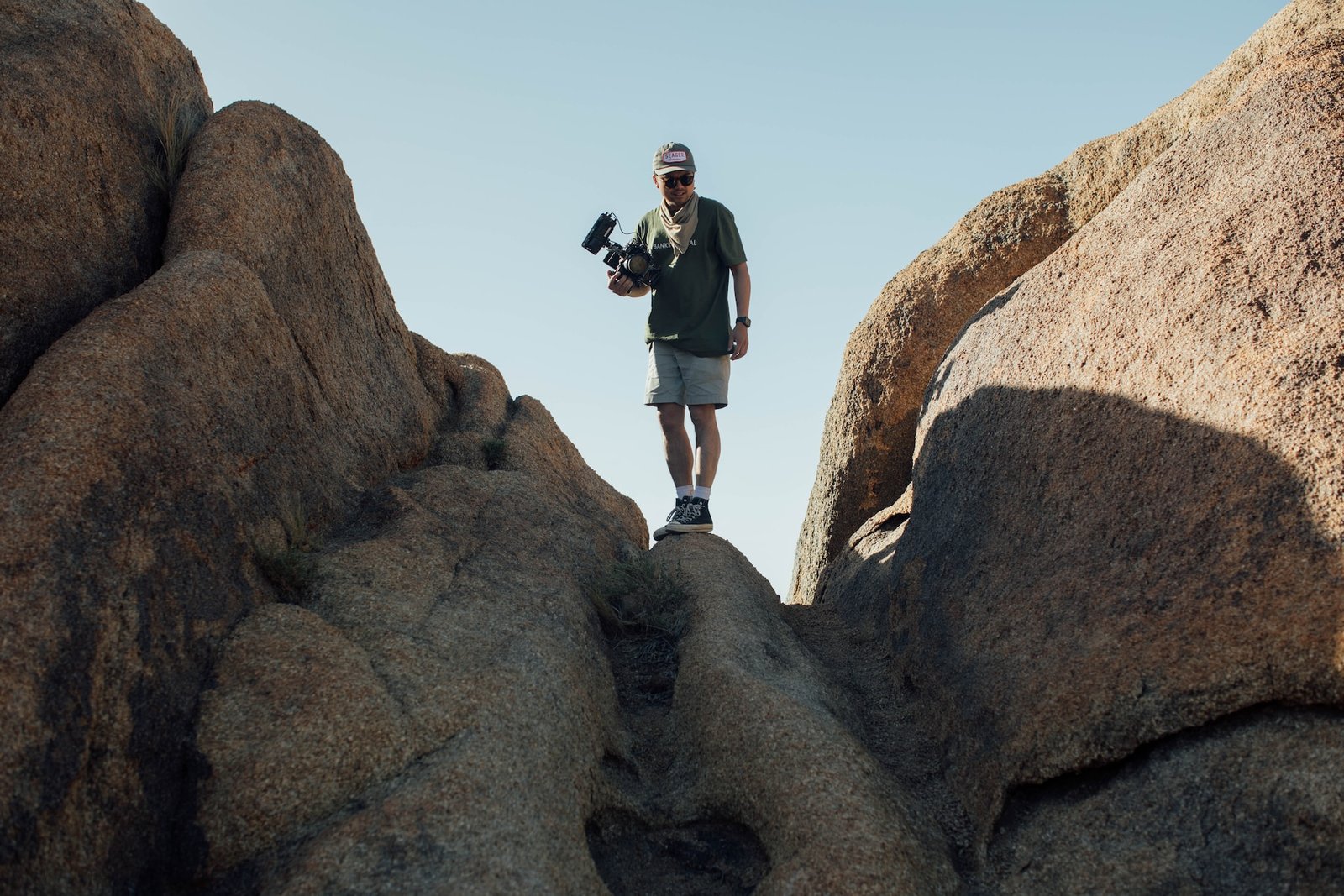 Picture of a photographer exploring one of the hottest instagrammable spots in California