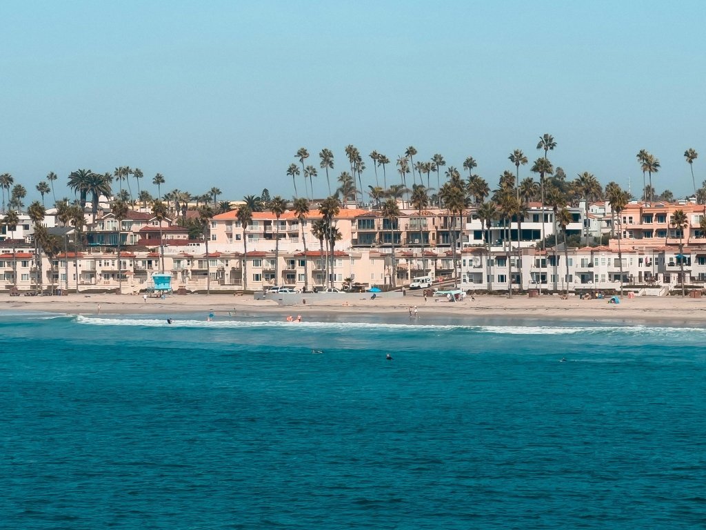 Scenic view of the California coastline with ocean mist and humid air.